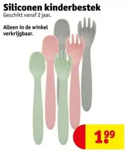 Kruidvat Siliconen kinderbestek aanbieding