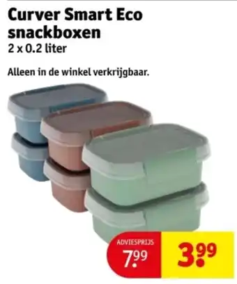 Kruidvat Curver Smart Eco snackboxen aanbieding
