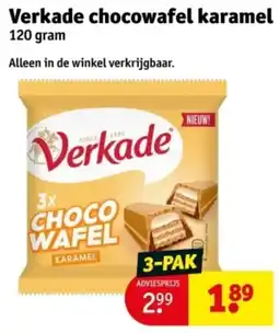 Kruidvat Verkade Chocowafel Karamel aanbieding