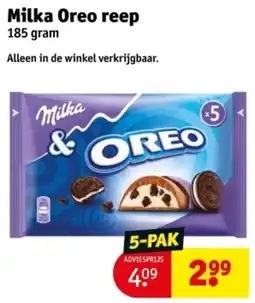 Kruidvat Milka Oreo Reep aanbieding