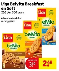 Kruidvat Liga Belvita Breakfast en Soft aanbieding