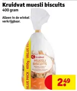 Kruidvat Kruidvat Muesli Biscuits aanbieding