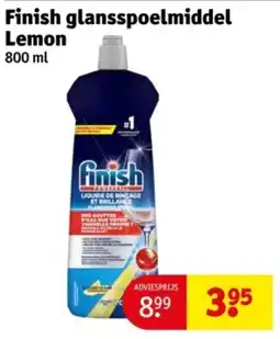 Kruidvat Finish glansspoelmiddel Lemon aanbieding