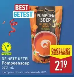 ALDI De hete ketel Pompoensoep aanbieding