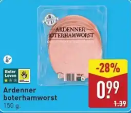 ALDI Ardenner boterhamworst aanbieding