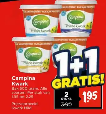 Vomar Voordeelmarkt Campina Kwark aanbieding