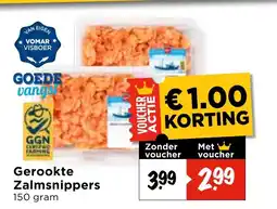 Vomar Voordeelmarkt Gerookte Zalmsnippers aanbieding