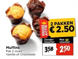 Vomar Voordeelmarkt Muffins aanbieding