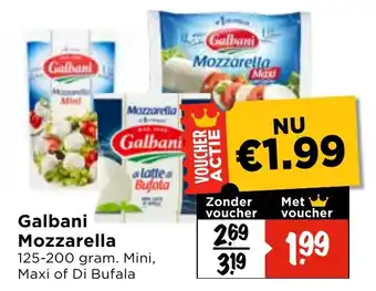 Vomar Voordeelmarkt Galbani Mozzarella aanbieding