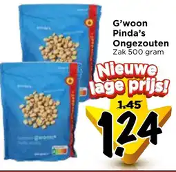 Vomar Voordeelmarkt G'woon Pinda's Ongezouten aanbieding