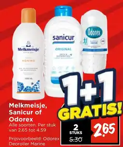 Vomar Voordeelmarkt Melkmeisje, Sanicur of aanbieding