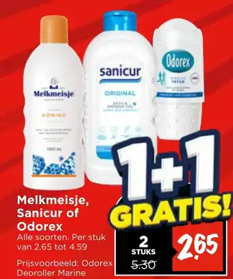Vomar Voordeelmarkt Melkmeisje, Sanicur of aanbieding