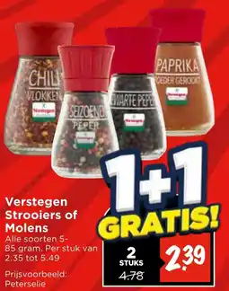 Vomar Voordeelmarkt Verstegen Strooiers of Molens aanbieding