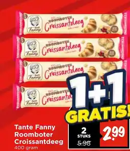 Vomar Voordeelmarkt Tante Fanny Roomboter Croissantdeeg aanbieding