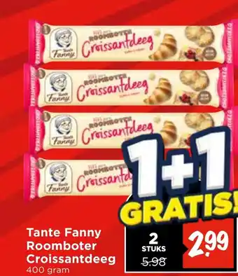 Vomar Voordeelmarkt Tante Fanny Roomboter Croissantdeeg aanbieding