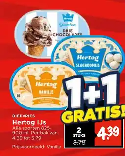 Vomar Voordeelmarkt Hertog IJs aanbieding