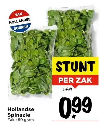 Vomar Voordeelmarkt Hollandse Spinazie aanbieding