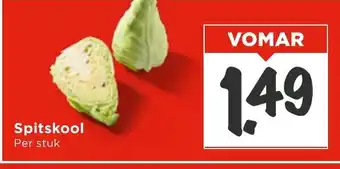 Vomar Voordeelmarkt Spitskool aanbieding