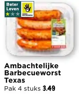 Vomar Voordeelmarkt Ambachtelijke Barbecueworst Texas aanbieding