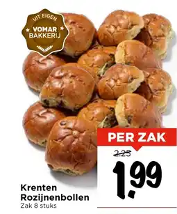 Vomar Voordeelmarkt Krenten Rozijnenbollen aanbieding