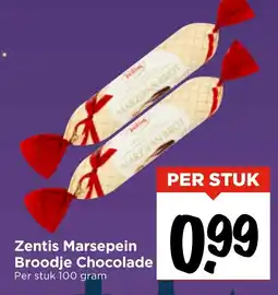 Vomar Voordeelmarkt Zentis Marsepein Broodje Chocolade aanbieding
