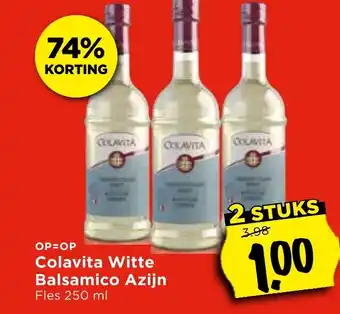Vomar Voordeelmarkt Colavita Witte Balsamico Azijn aanbieding