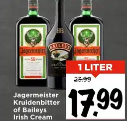Vomar Voordeelmarkt Jagermeister Kruidenbitter of Baileys Irish Cream aanbieding