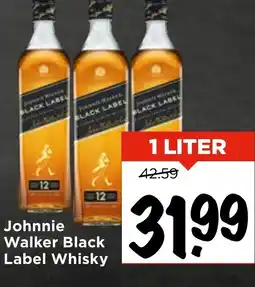 Vomar Voordeelmarkt Johnnie Walker Black Label Whisky aanbieding