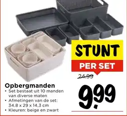 Vomar Voordeelmarkt Opbergmanden aanbieding