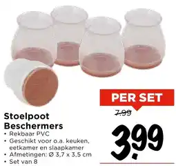 Vomar Voordeelmarkt Stoelpoot Beschermers aanbieding