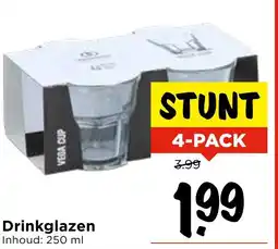 Vomar Voordeelmarkt Drinkglazen aanbieding