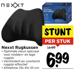 Vomar Voordeelmarkt Nexxt Rugkussen aanbieding