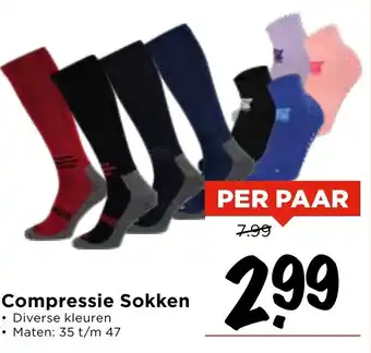 Vomar Voordeelmarkt Compressie Sokken aanbieding