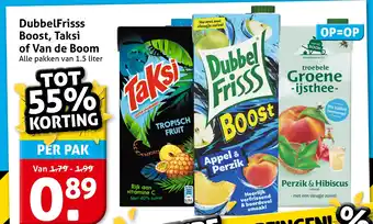 Hoogvliet DubbelFrisss Boost, Taksi of Van de Boom aanbieding