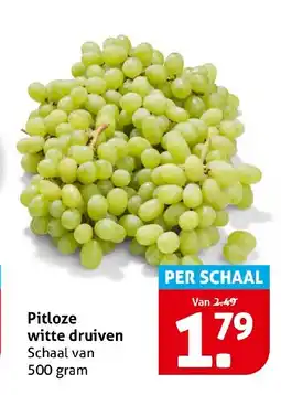 Hoogvliet Pitloze witte druiven aanbieding