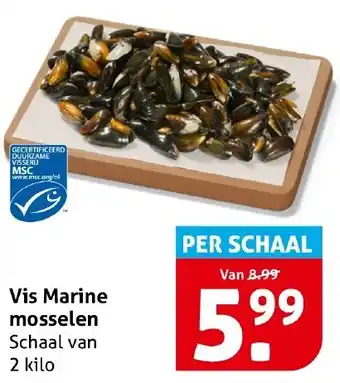 Hoogvliet Vis Marine mosselen aanbieding