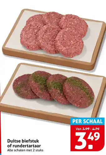 Hoogvliet Duitse biefstuk of rundertartaar aanbieding