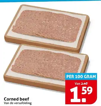 Hoogvliet Corned beef aanbieding