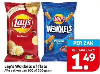 Hoogvliet Lay's Wokkels of flats aanbieding