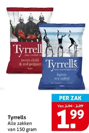 Hoogvliet Tyrrells aanbieding