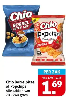 Hoogvliet Chio Borrelbites of Popchips aanbieding