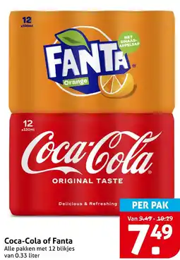 Hoogvliet Coca Cola of Fanta aanbieding