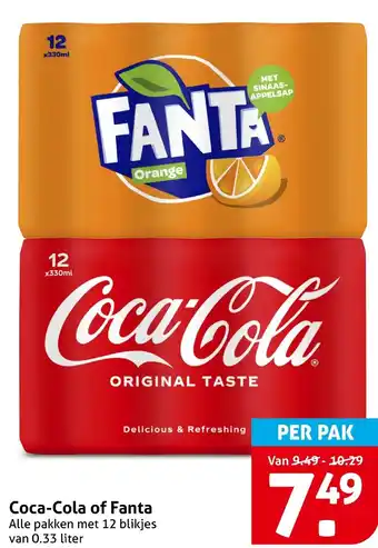 Hoogvliet Coca Cola of Fanta aanbieding