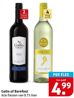 Hoogvliet Gallo of Barefoot aanbieding