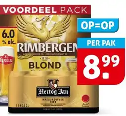 Hoogvliet Hertog Jan of Grimbergen Blond aanbieding