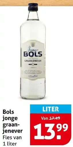 Hoogvliet Bols jonge graan- jenever aanbieding