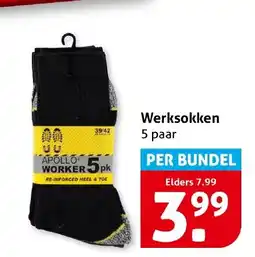 Hoogvliet Werksokken 5 paar aanbieding