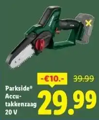 Lidl Accu- takkenzaag 20 V aanbieding