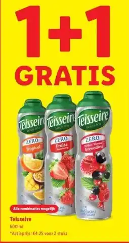 Lidl Teisseire aanbieding