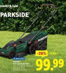 Lidl Accu-grasmaaier 40 V aanbieding